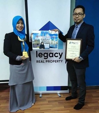 Top Achiever Acknowledgment from agency Legacy Real Property Sdn. Bhd.