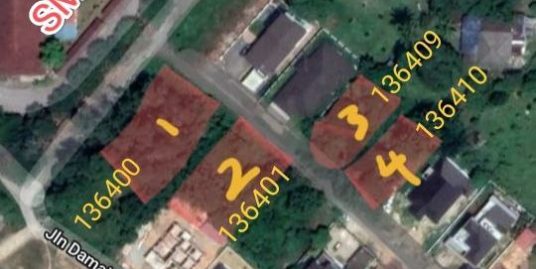 [FREEHOLD] 4 TANAH LOT DI SERI DAMAI UTK DIJUAL UNTUK DIJUAL