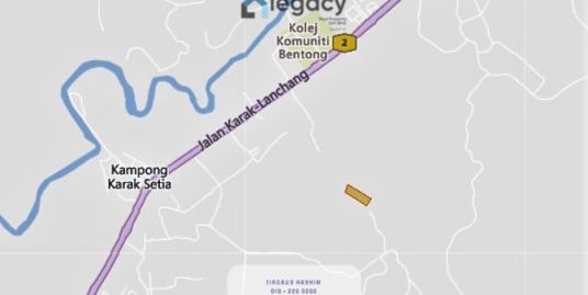 TANAH PERTANIAN GETAH UNTUK DIJUAL KARAK