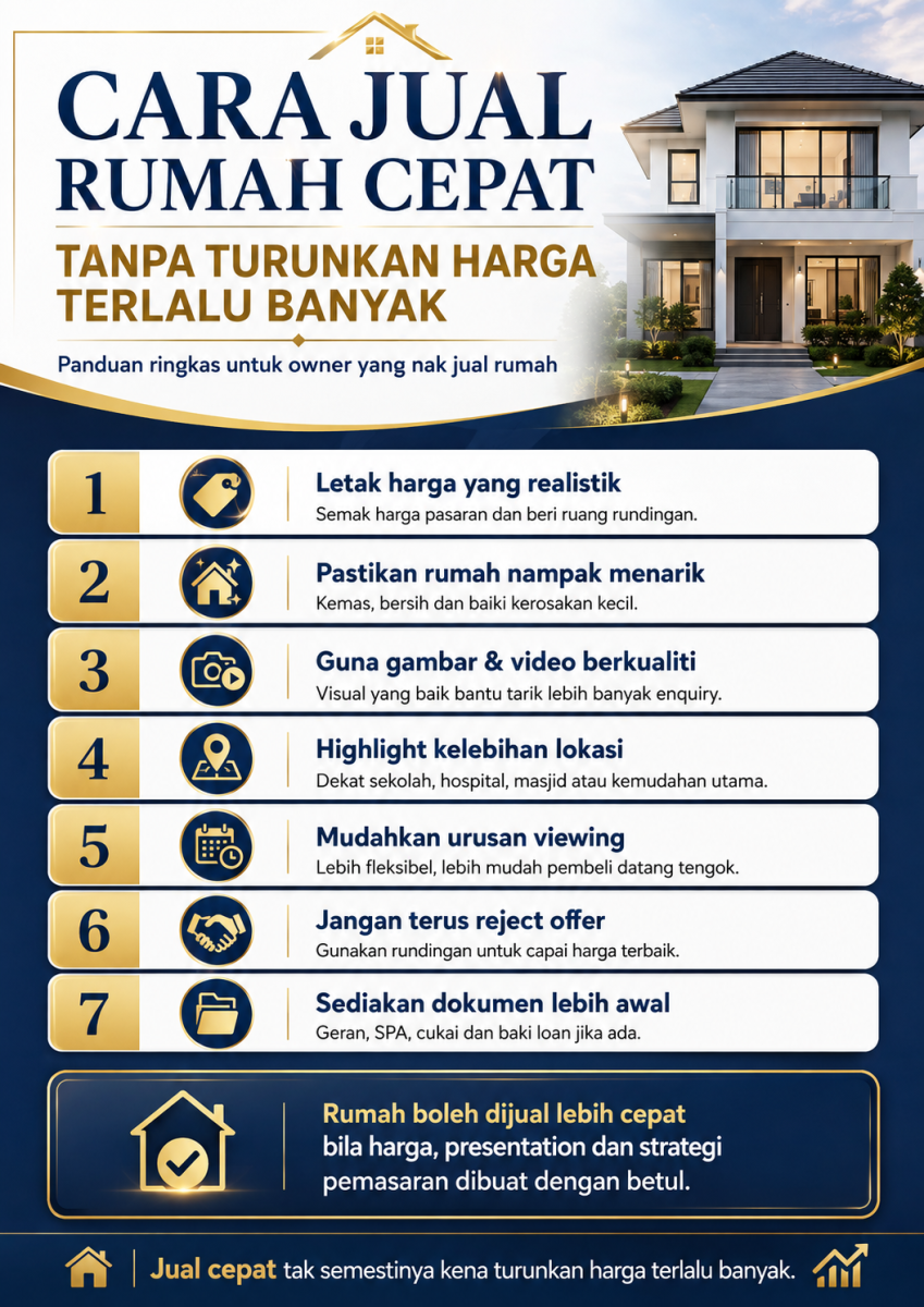 Cara Jual Rumah Cepat Tanpa Turunkan Harga Terlalu Banyak Firdaus Hashim REN39063 0102289202 Legacy Real Property